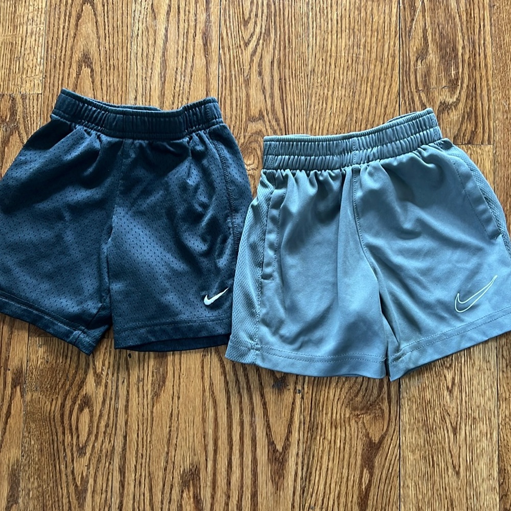 Set of Nike shorts. Dark and light gray.